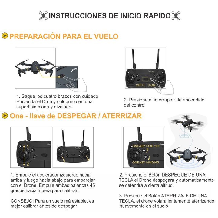 Drone Plegable Con Cámara Wifi 2.4g 998w